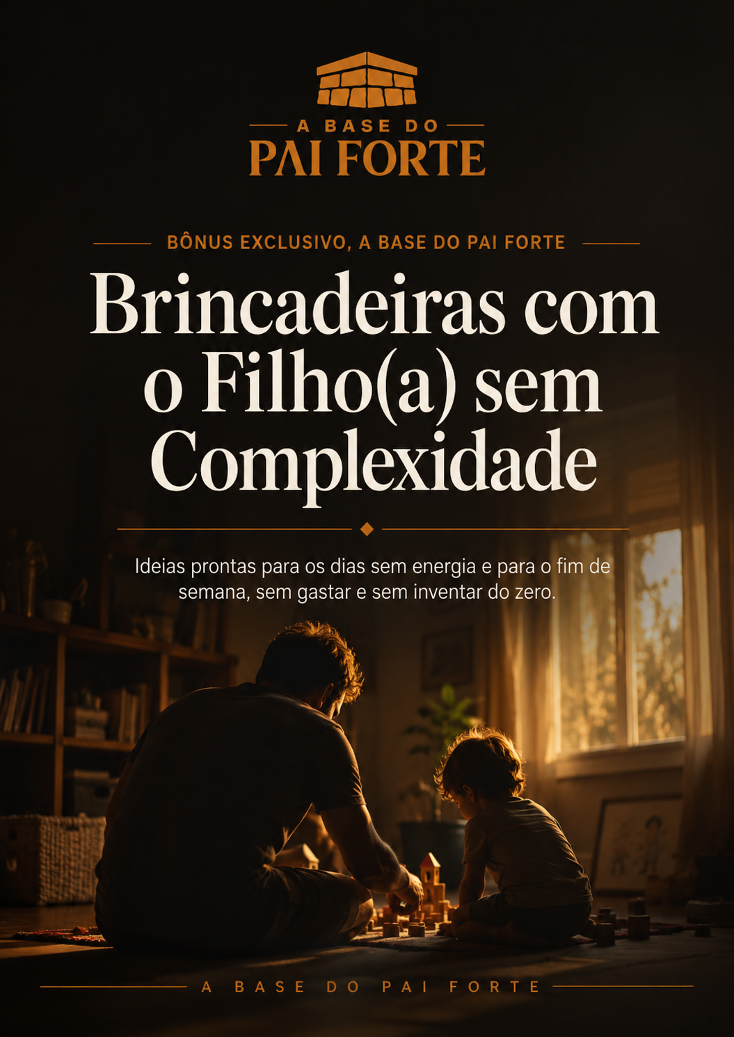 Mockup do PDF de brincadeiras com o filho